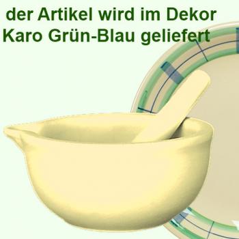 Mörser karo grün-blau