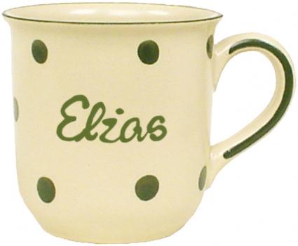 Namensbecher mit Schrift (1 Zeile)