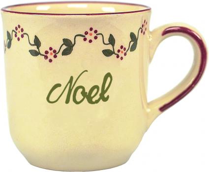 Namensbecher mit Schrift (1 Zeile) Vergissmeinnicht bordeaux