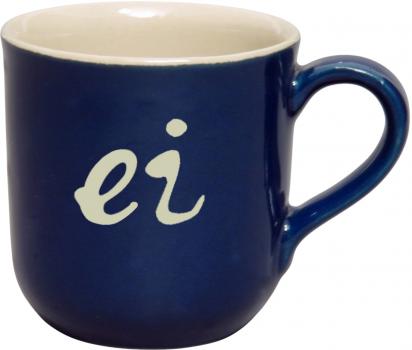 Namensbecher mit Schrift (1 Zeile) glänzend blau