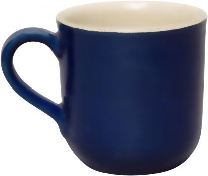 Namensbecher mit Schrift (1 Zeile) matt blau