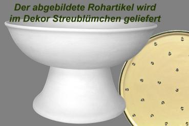 Obstschale mit Fuß Streublume