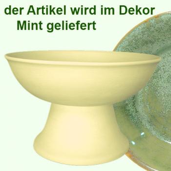 Fruit bowl with foot Mint