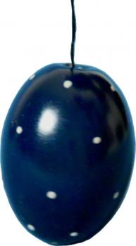 Osterei blau 3 Punkt