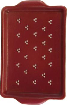 Platte 19 eckig Fliegenpilz