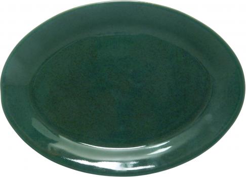 Platte 29 oval grün Sprenkel