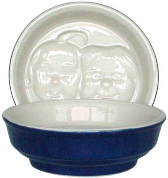 Puddingform Max & Moritz glänzend blau