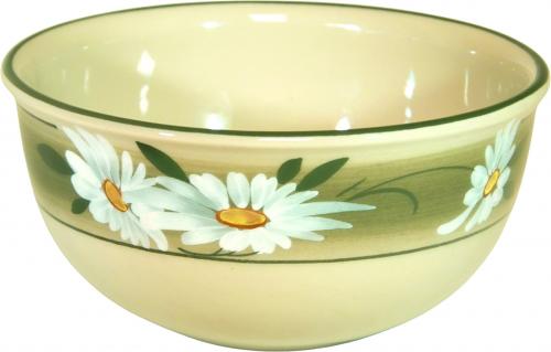 Salatschüssel 17 Dekor Margueritenblume