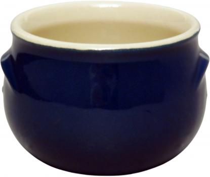 Schmalztopf 250 ml glänzend blau