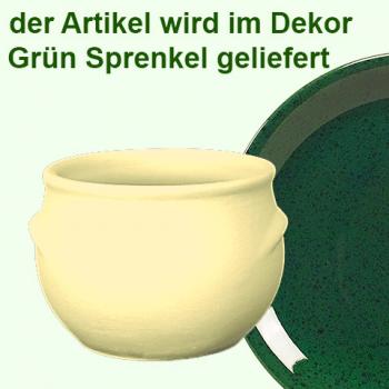Schmalztopf 250 ml grün Sprenkel