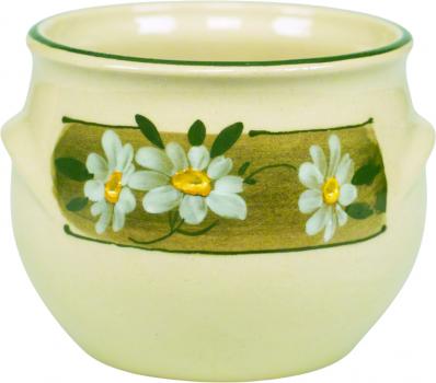 Schmalztopf 150 ml Dekor Margueritenblume