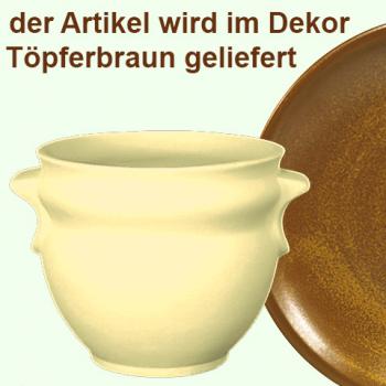 Schmalztopf braun
