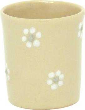 Schnaps-/Eierbecher mit Schrift (1 Zeile) Gänseblümchen