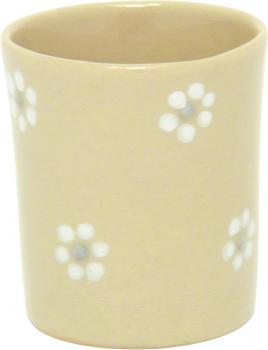 Schnaps-/Eierbecher mit Schrift (1 Zeile) Gänseblümchen