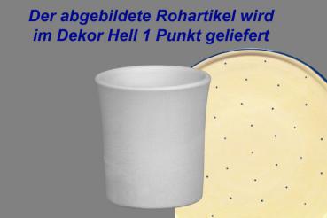 Schnaps-/Eierbecher mit Schrift (1 Zeile) hell 1P