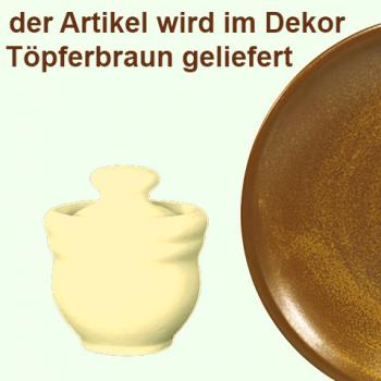 Senftopf braun