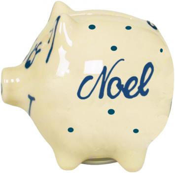 Sparschwein klein 1 Zeile Schrift