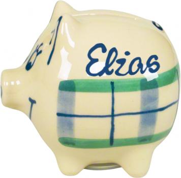 Sparschweine mittel mit Schrift 1 Zeile