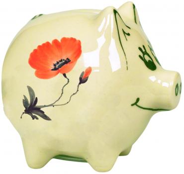Sparschwein mittel mit Schrift (2 Zeilen)