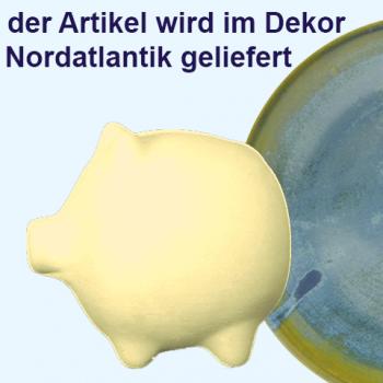 Sparschwein mittel Nordatlantik mit Schrift 1 Zeile