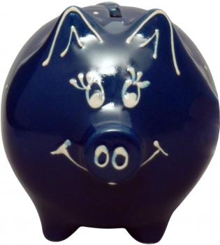 Sparschweine mittel mit Schrift 1 Zeile