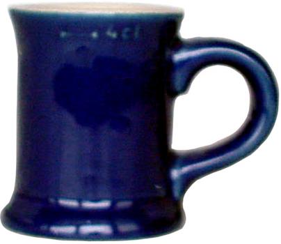 Stamper glänzend blau