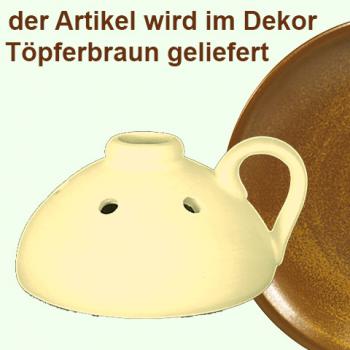 Steckvase braun