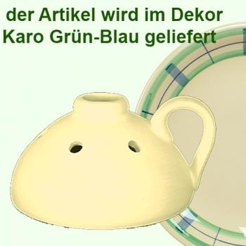 Steckvase karo grün-blau
