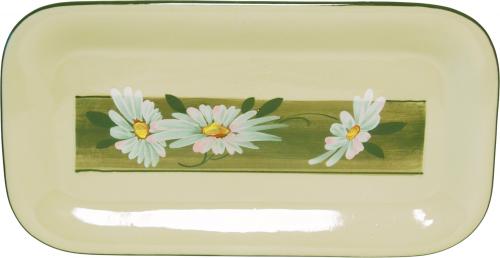 Stollenplatte 33 Dekor Margueritenblume