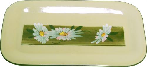 Stollenplatte 33 Dekor Margueritenblume