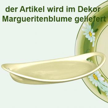 Tablett 25 oval Dekor Margueritenblume