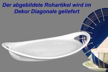 Tablett 25 oval Diagonale