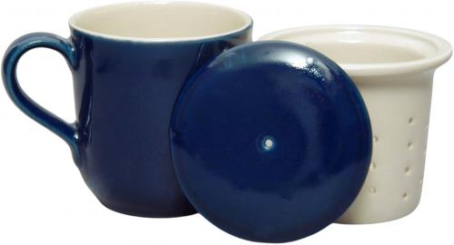 Teebecher mit Sieb und Deckel