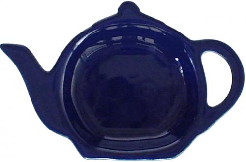 Teebeutelablage glänzend blau