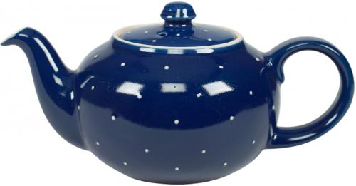 Teeservice 15-teilig blau 1 Punkt