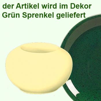 Teelicht grün Sprenkel