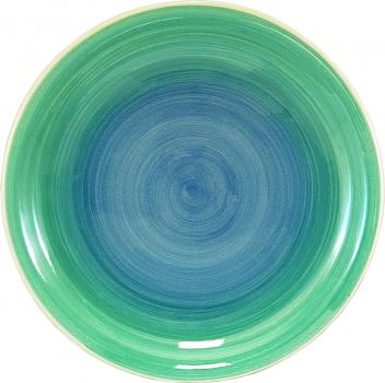 Teller 24 flach Aqua