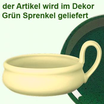 Tiegel grün Sprenkel