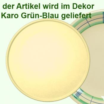 Tortenplatte 32 karo grün-blau