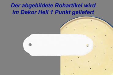 Türschild mit Schrift (1 Zeile) hell 1 Punkt