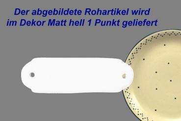 Türschild mit Schrift (1 Zeile) matt hell 1 Punkt