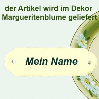 Türschild mit Schrift (1 Zeile) Dekor Margueritenblume