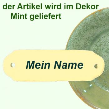 Türschild mit Schrift (1 Zeile) Mint