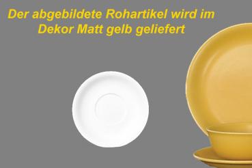 Untertasse 15 matt gelb