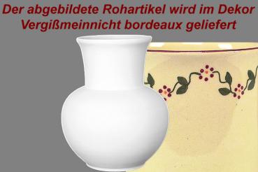 Vase Gr.III 15 Vergissmeinnicht bordeaux