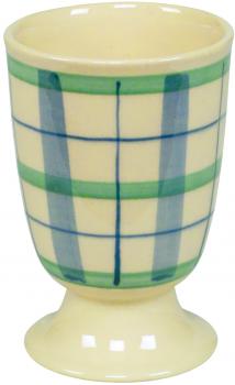 Weinbecher karo grün-blau