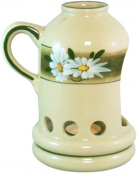 Windlicht Dekor Margueritenblume