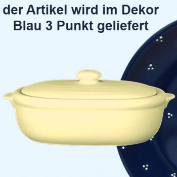 Wursttopf blau 3 Punkt