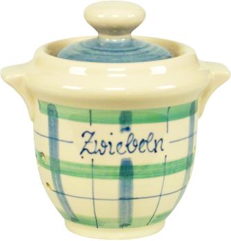 Zwiebeltopf karo grün-blau