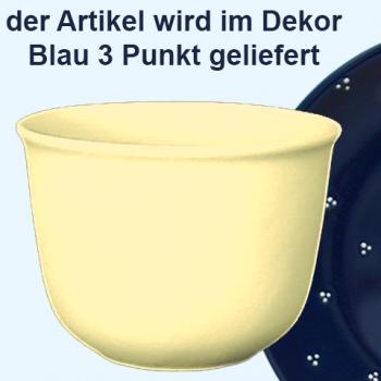 Übertopf 14 cm blau 3 Punkt